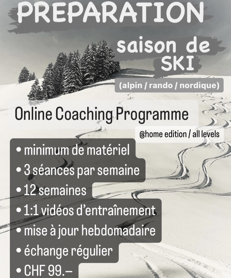 Préparation saison de ski (alpin / SkiMo / nordique)